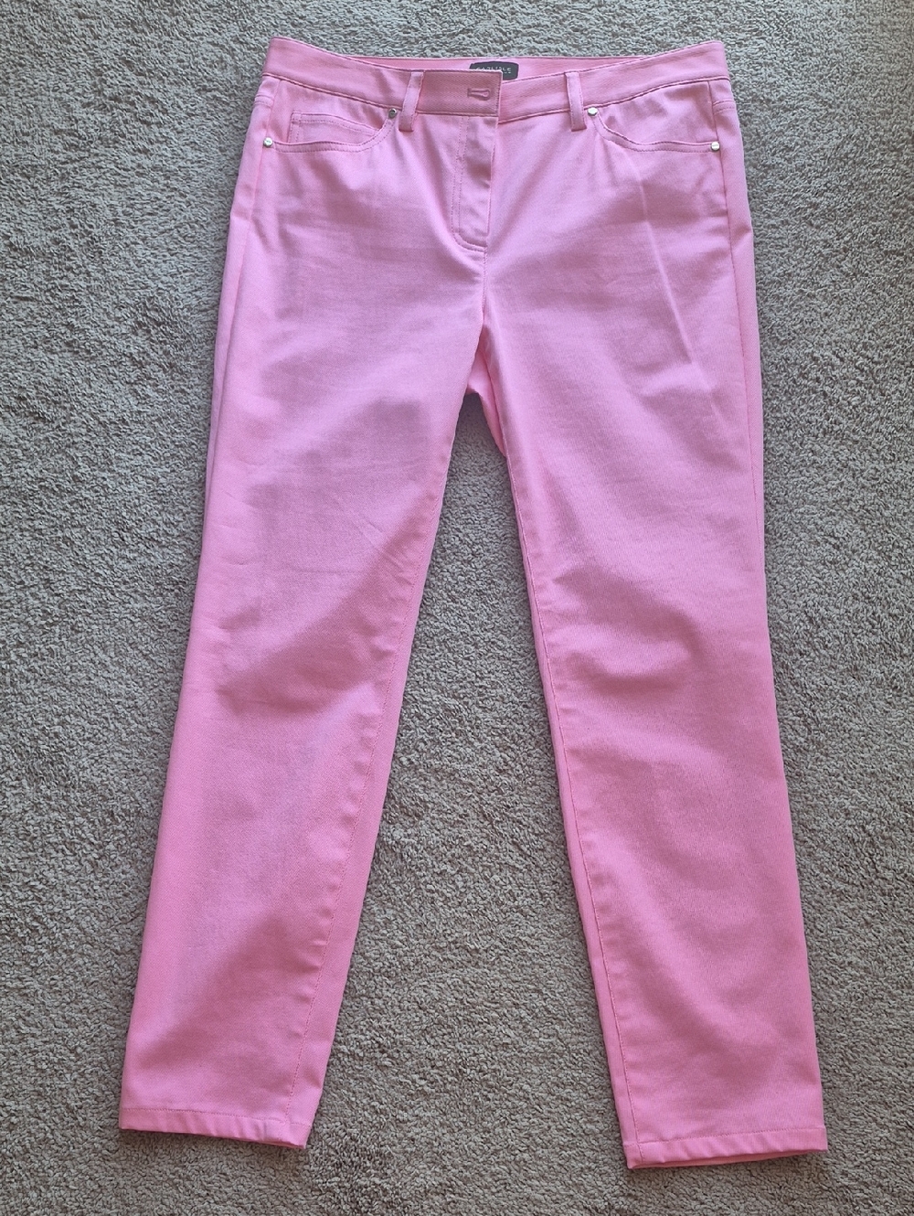 Carlisle Light Pink Straight-Leg Jeans
